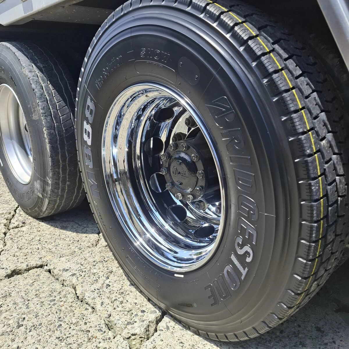 スチールメッキホイール PLATINUM SPARK 22.5×750 10穴 新ISO リア用