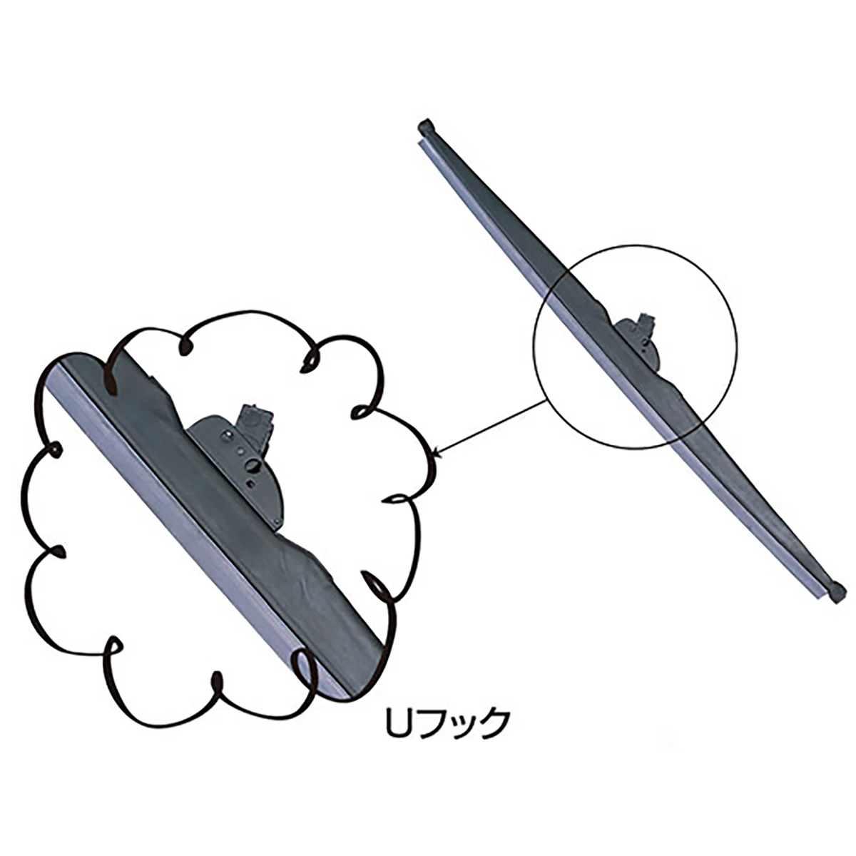 冬用ワイパー スノーブレード 300mm Uフック用 1本