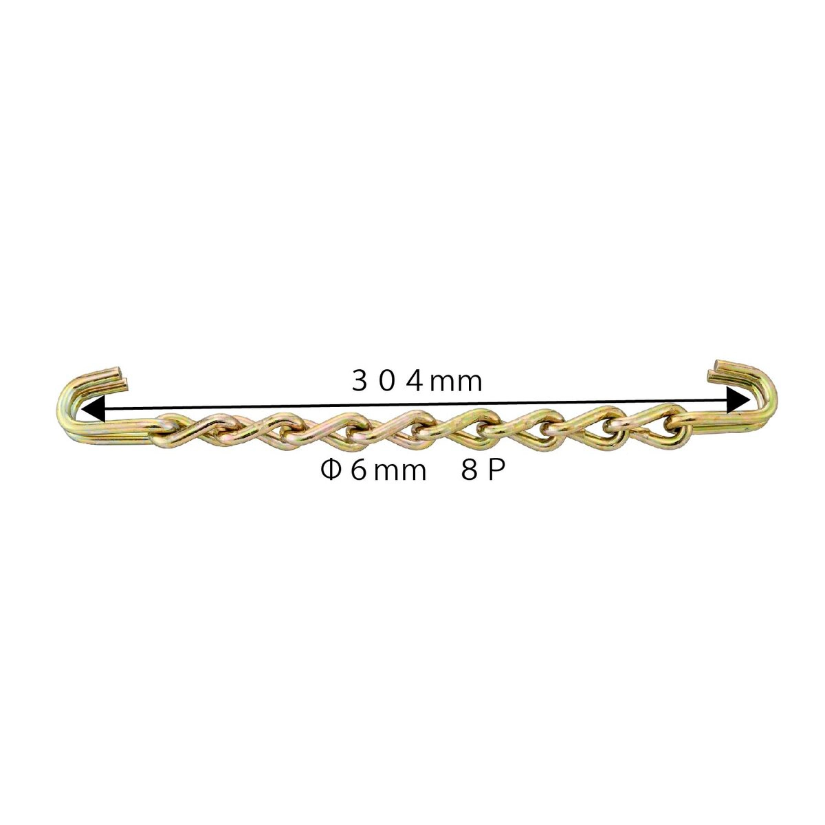 クロスチェーン 小型トラック チェーン線径φ6mm 25本入