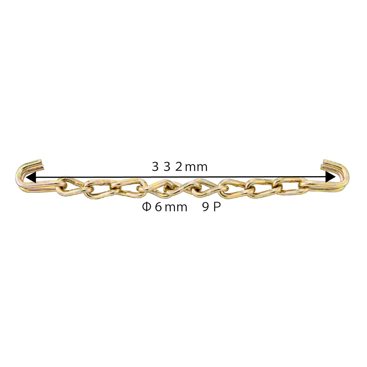 クロスチェーン 小型・中型トラック チェーン線径φ6mm 25本入