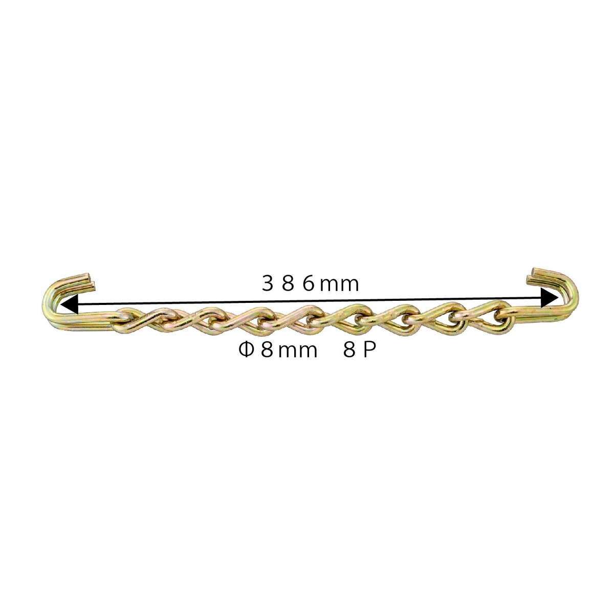 クロスチェーン 大型トラック チェーン線径φ8mm 25本入