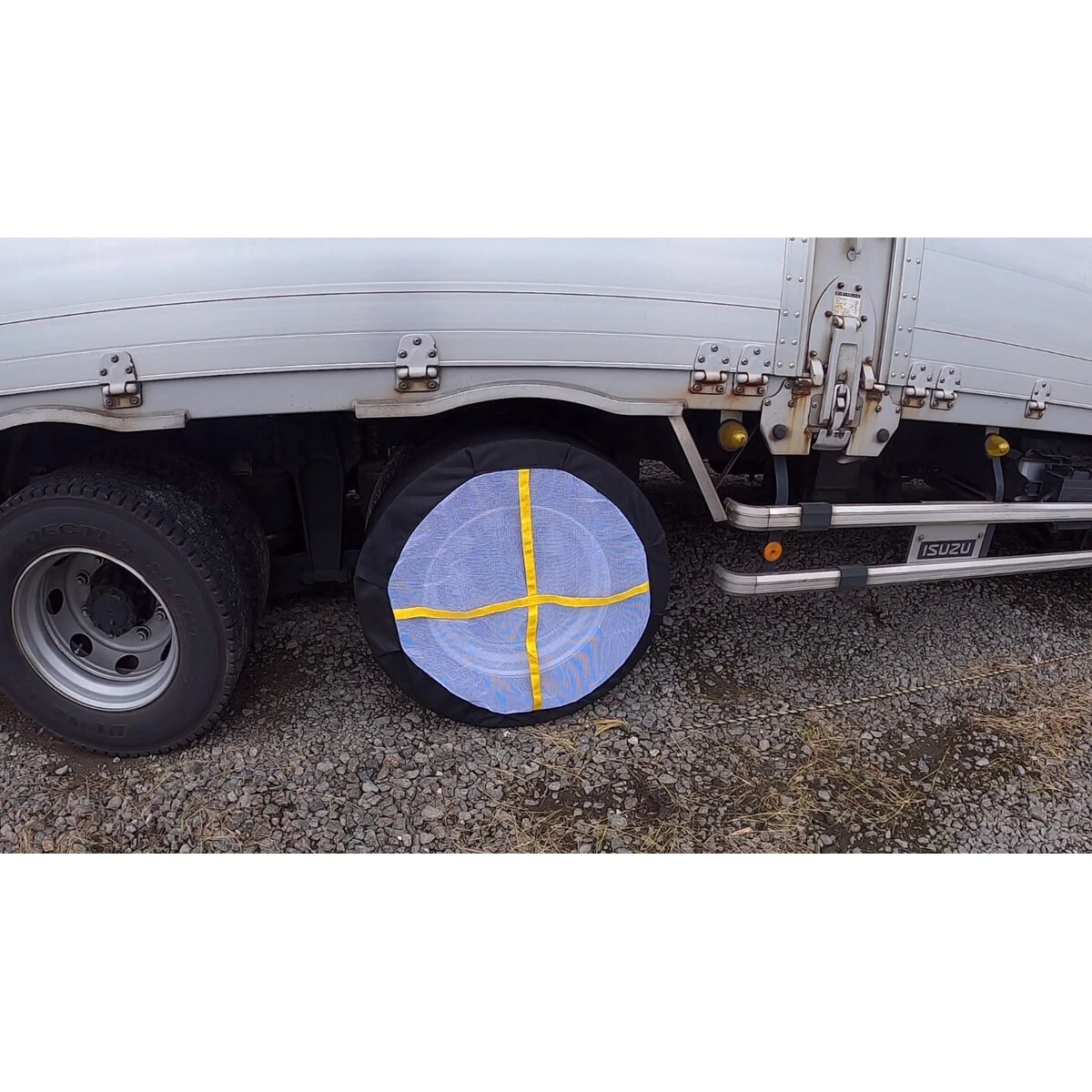 布製タイヤチェーン 布製タイヤカバー Truck easy sox 大型トラック低床車 245/70R19.5他 2枚入 左右兼用