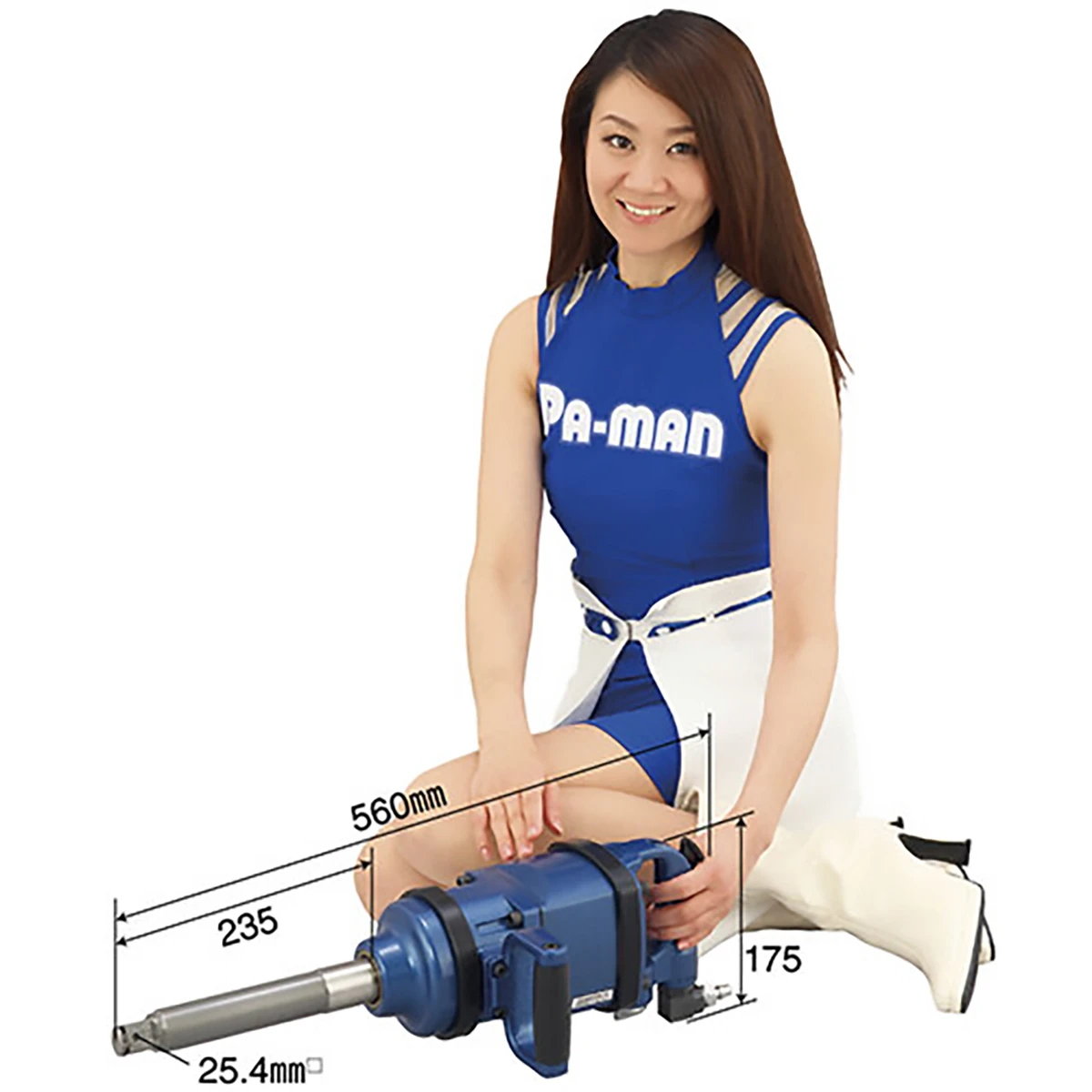 エアインパクトレンチ 差込角25.4mm(四角) 大型車タイヤ専用 ハンドル組立式 日本製品