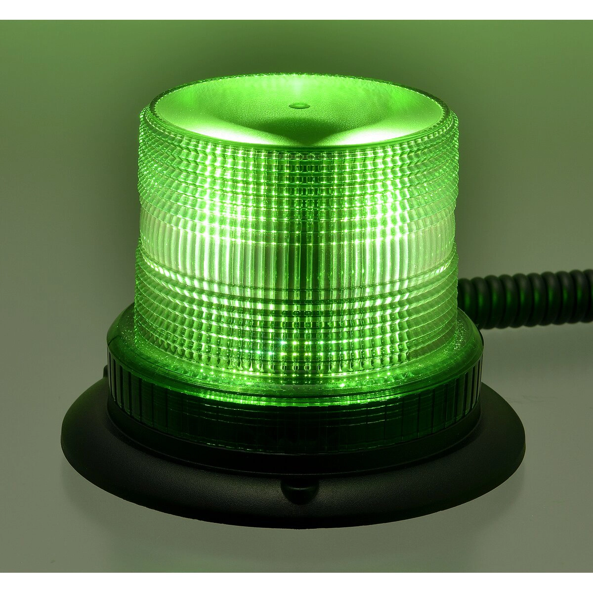 LEDフラッシュ灯 グリーン マグネット ビス止め兼用 DC12~24V 準防水