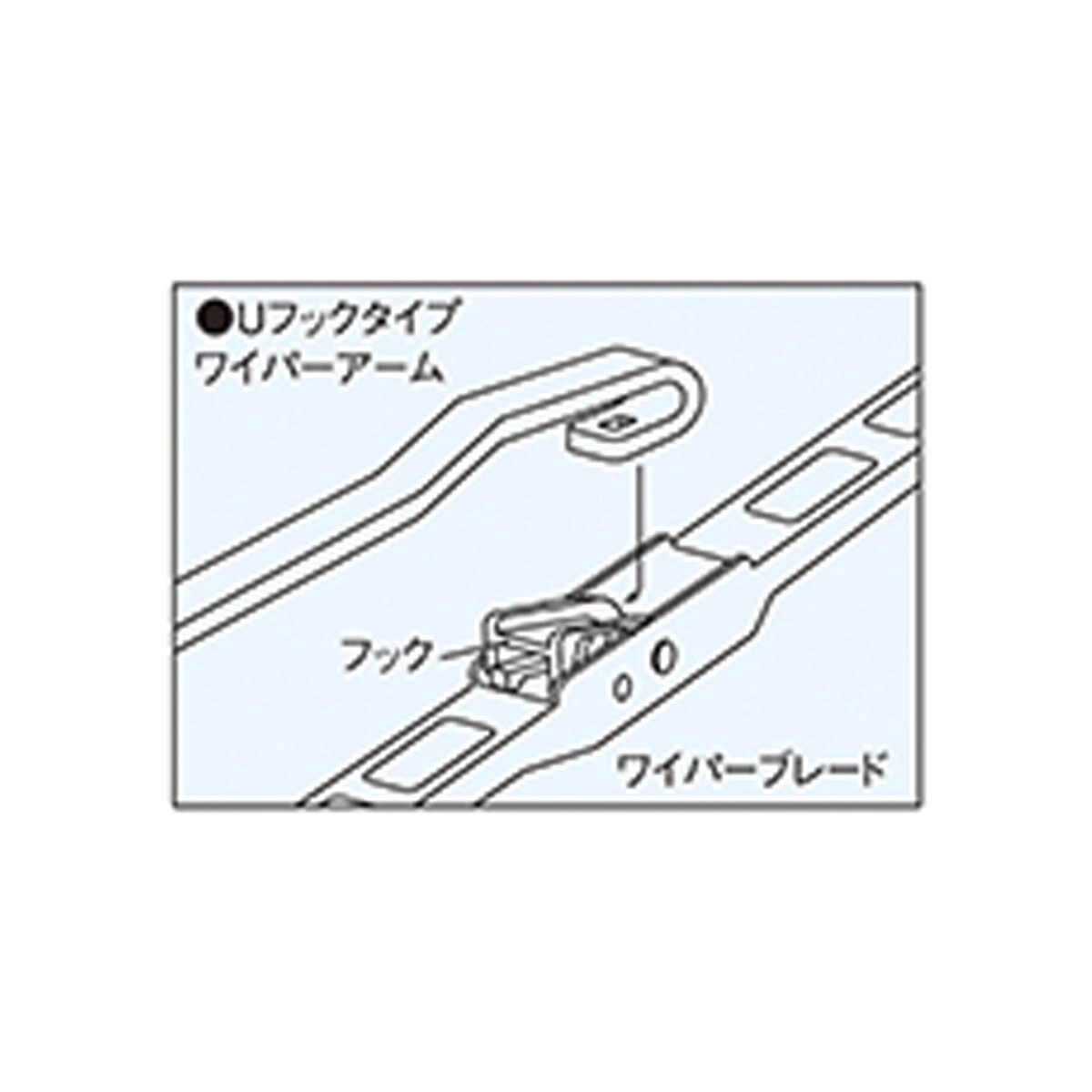 冬用ワイパー スノーブレード 380mm Uフック用 1本