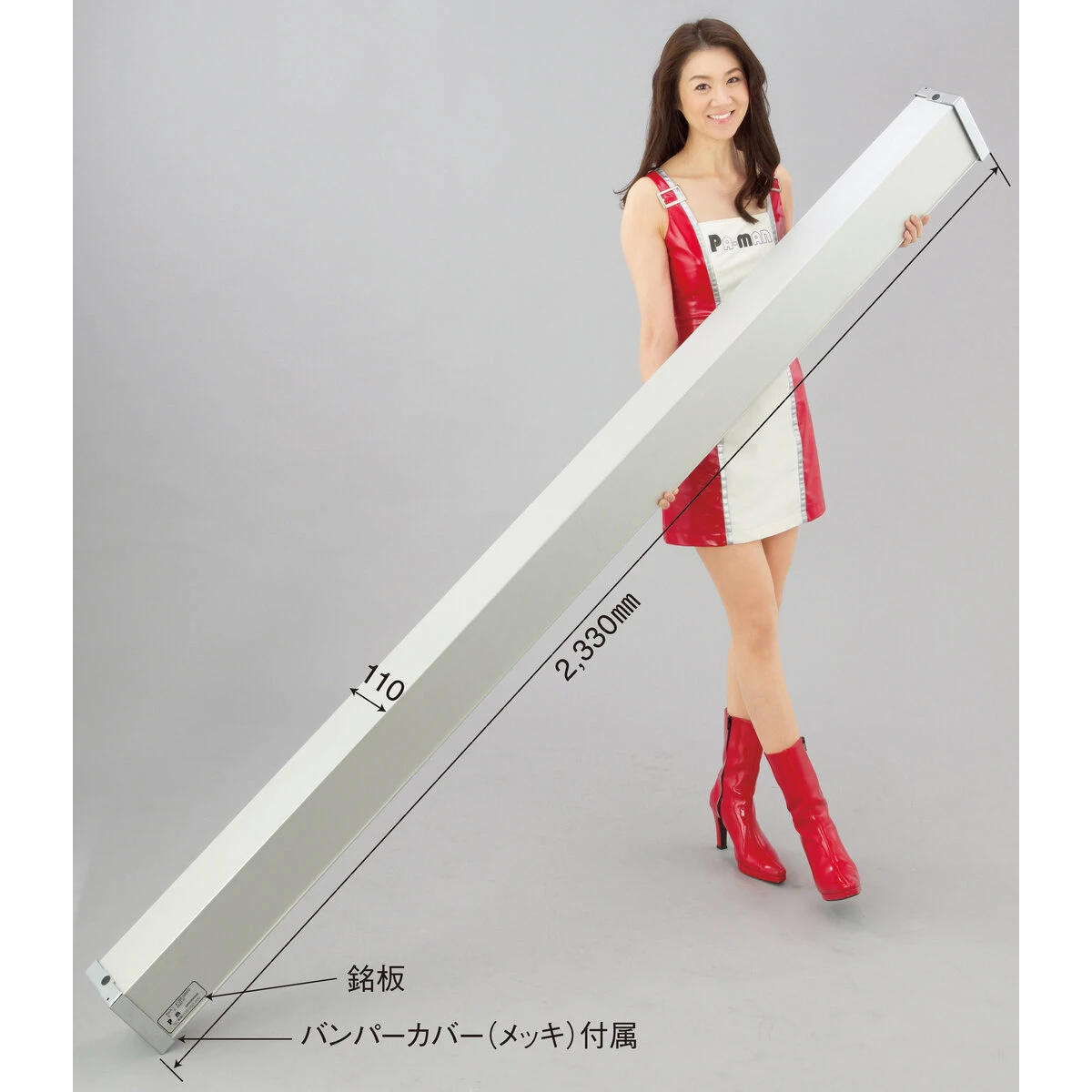 アルミリアバンパー 大型 トラック用 新基準適合品 三菱