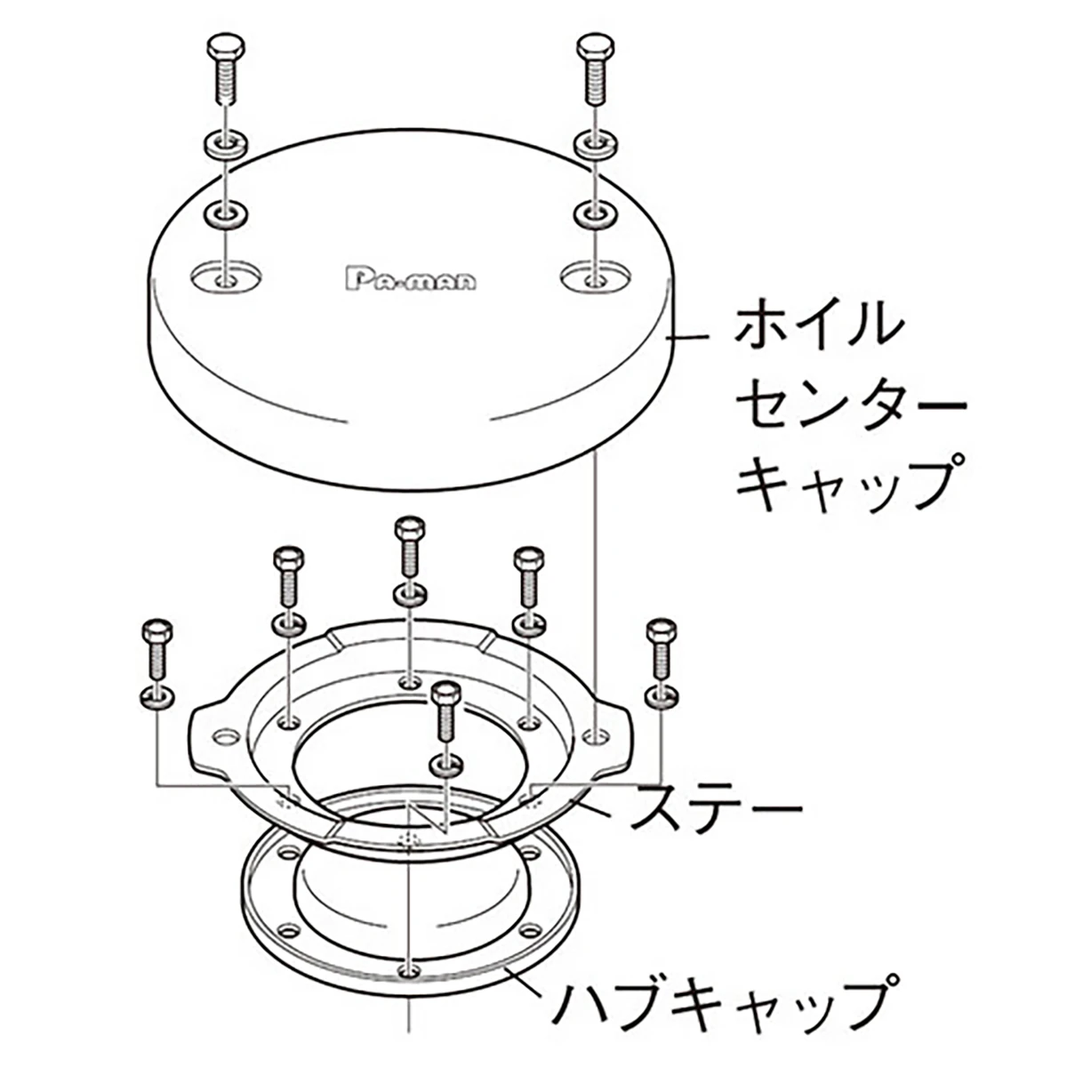 ホイルセンターキャップ UD 大型トラック フロント 22.5インチ