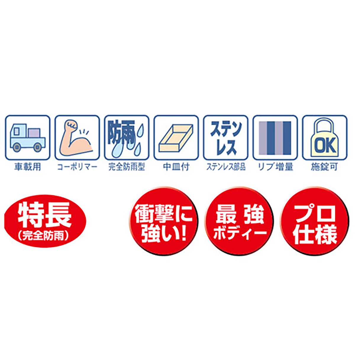 スーパーボックス グレート 樹脂製 ポリエチレン 1～2tトラック用