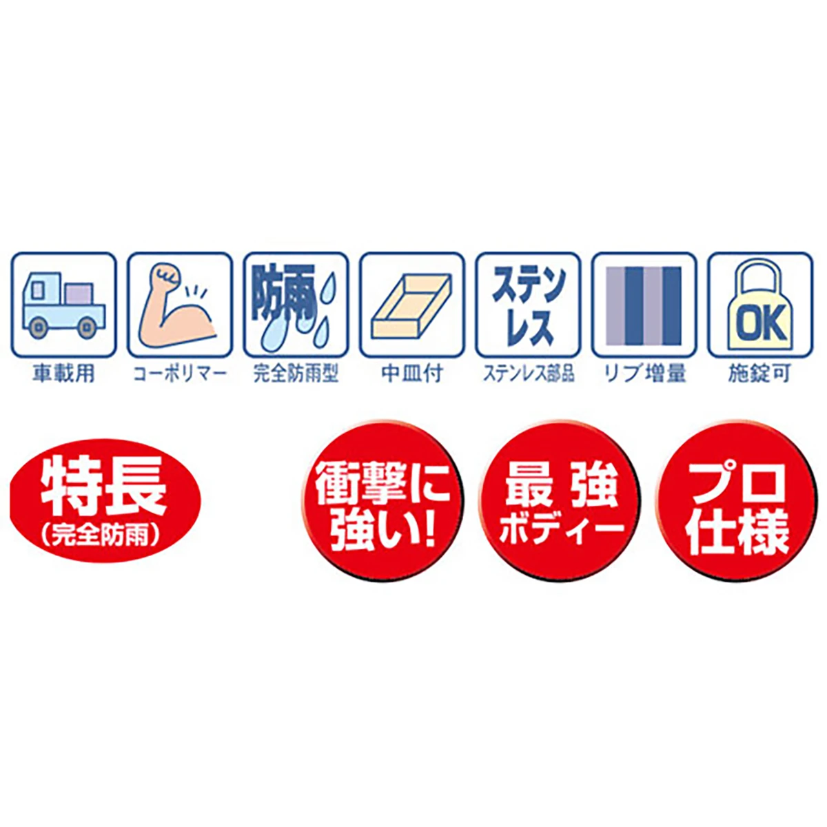 スーパーボックス グレート 樹脂製 ポリエチレン 1～2tトラック用