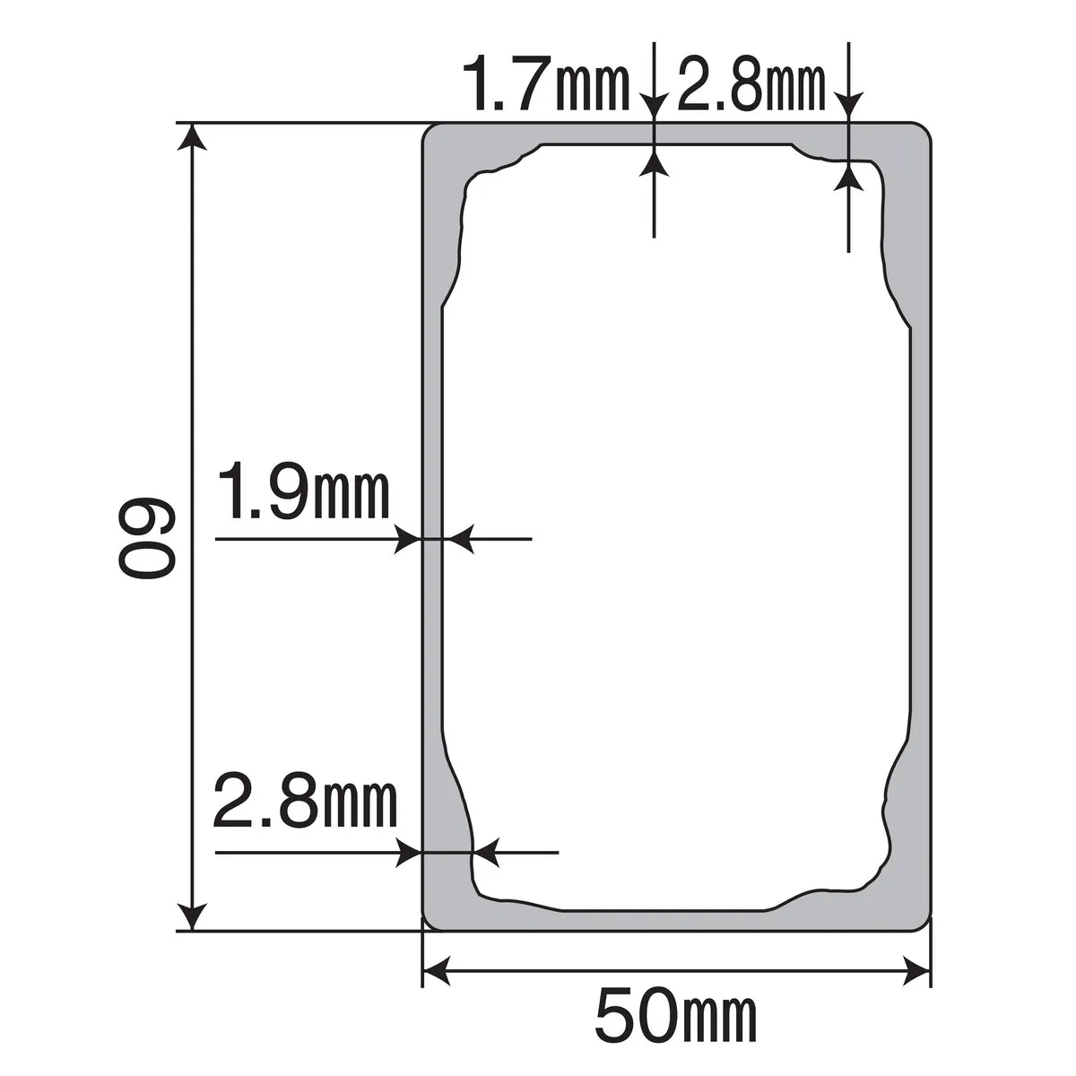 ショーリングバー スリムタイプ Eトラック用 アルミ 1598～1802mm