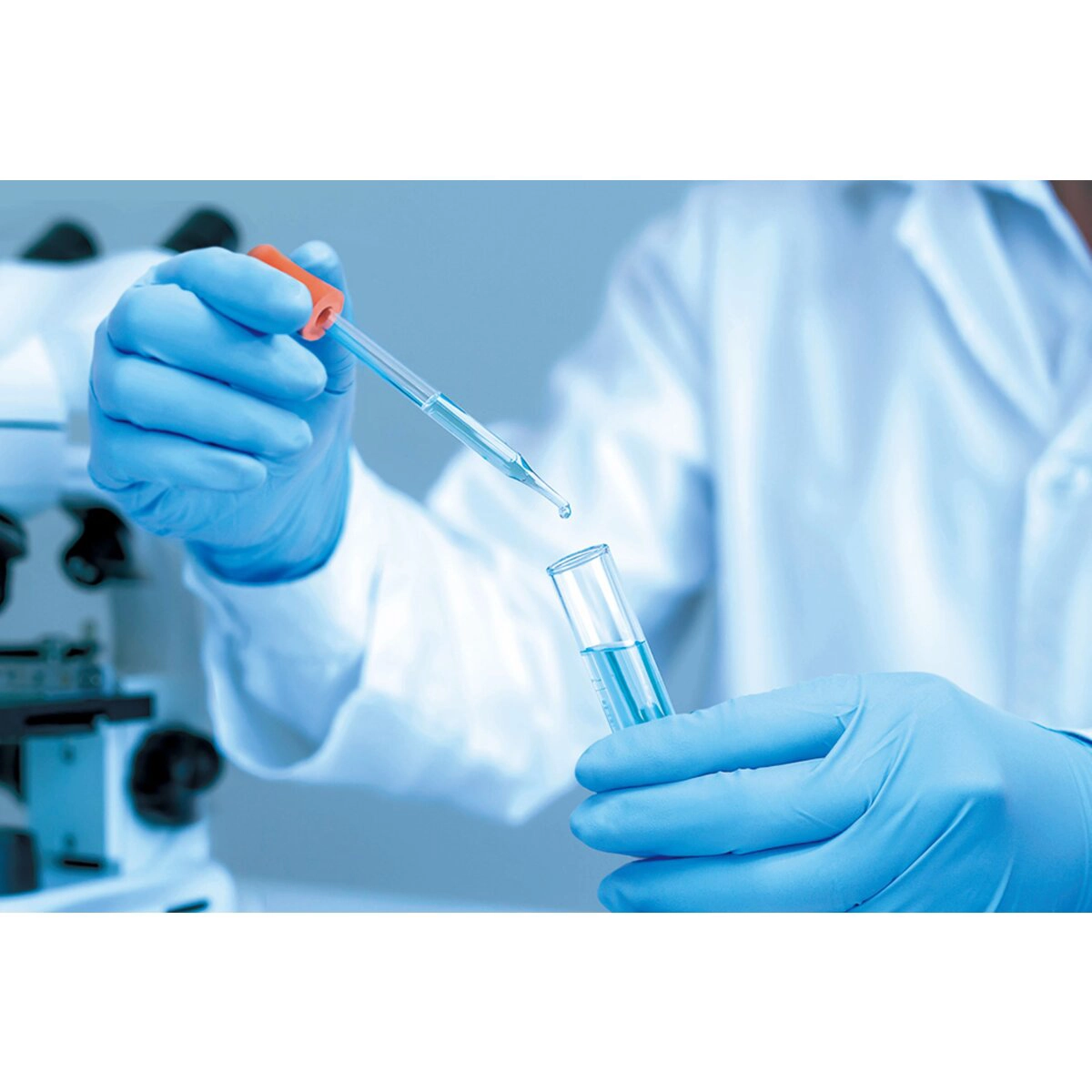 ニトリルゴム製 化学防護手袋 Mサイズ 使いきり 100枚入 粉なし ラテックスフリー