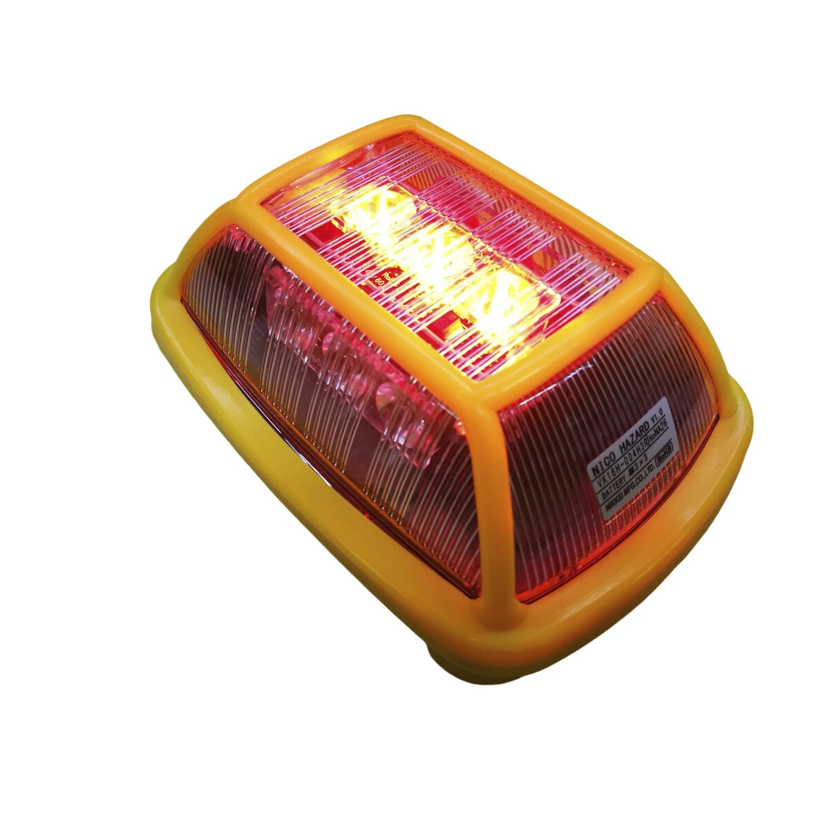 電子発炎筒 ニコハザード 赤 3面発光