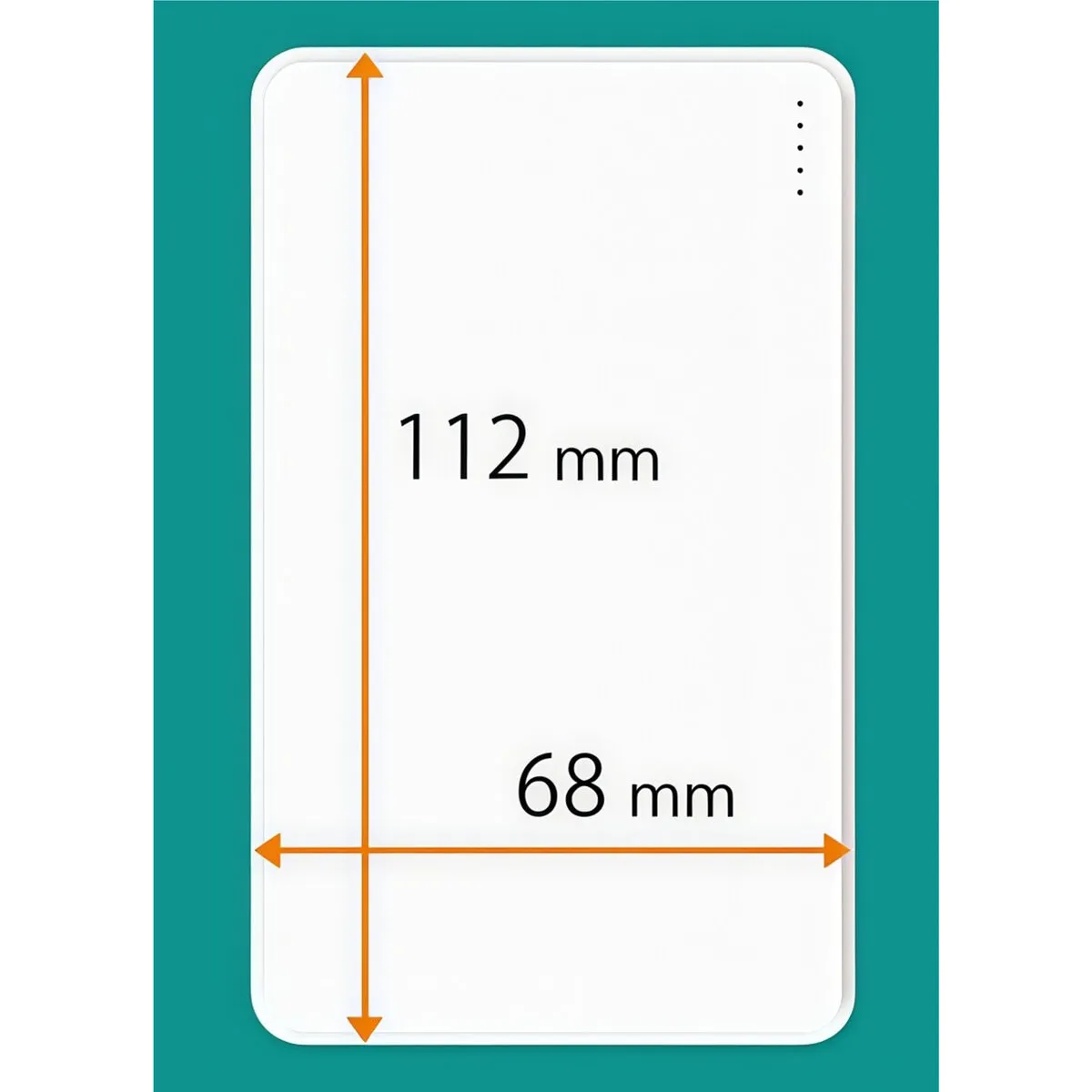 準固体モバイルバッテリー 10000mAh 白