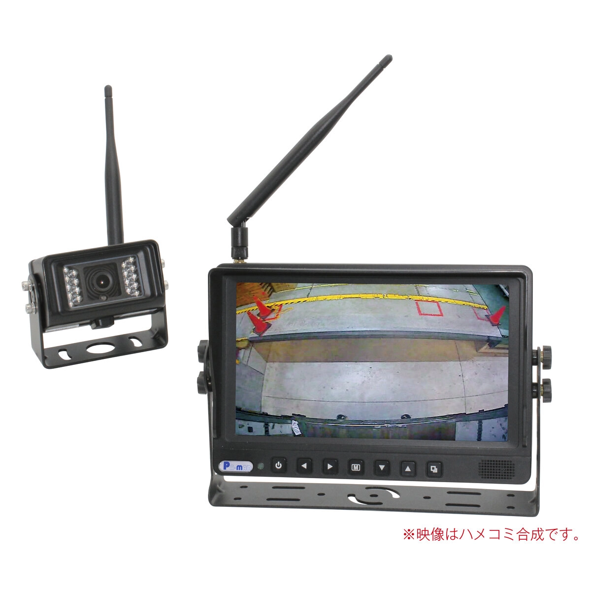 ワイヤレスバックカメラセット カラー DC12～24V