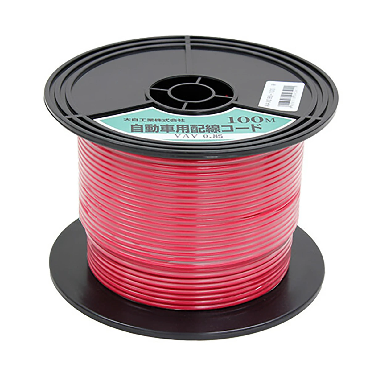 配線コード 赤 100m 0.85sq