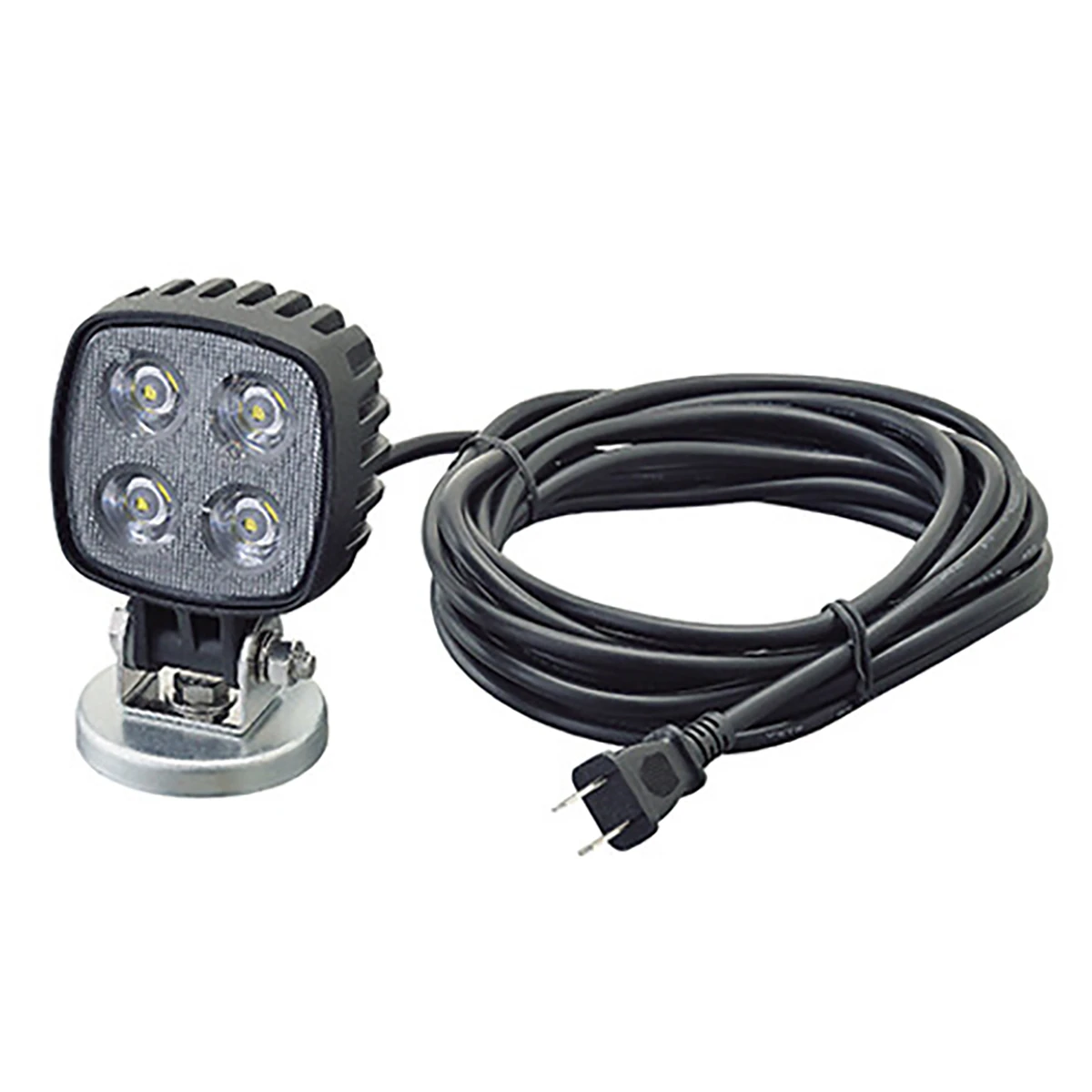 LEDワークランプ 2口コンセントタイプ 4LED DC24V 防水