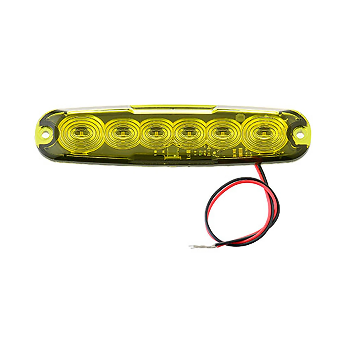 フラットマーカーランプ イエロー DC12~24V 防水