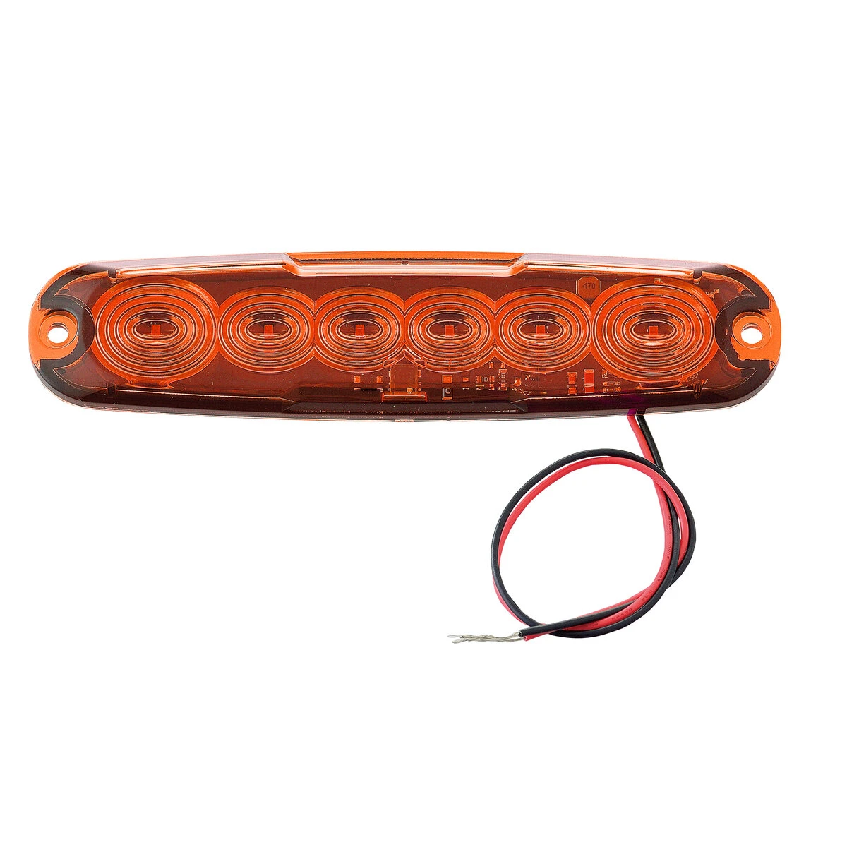 フラットマーカーランプ オレンジ DC12~24V 防水