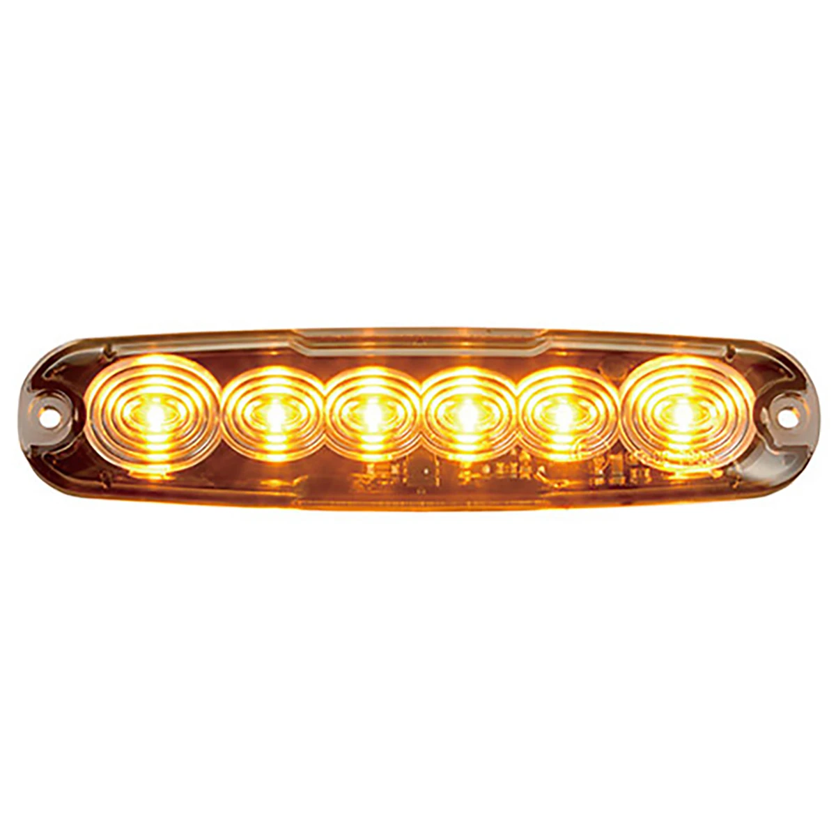 フラットマーカーランプ オレンジ DC12~24V 防水