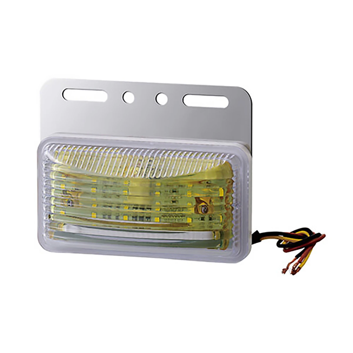 ツーウェイフラットマーカーランプ イエロー DC24V LED 防水