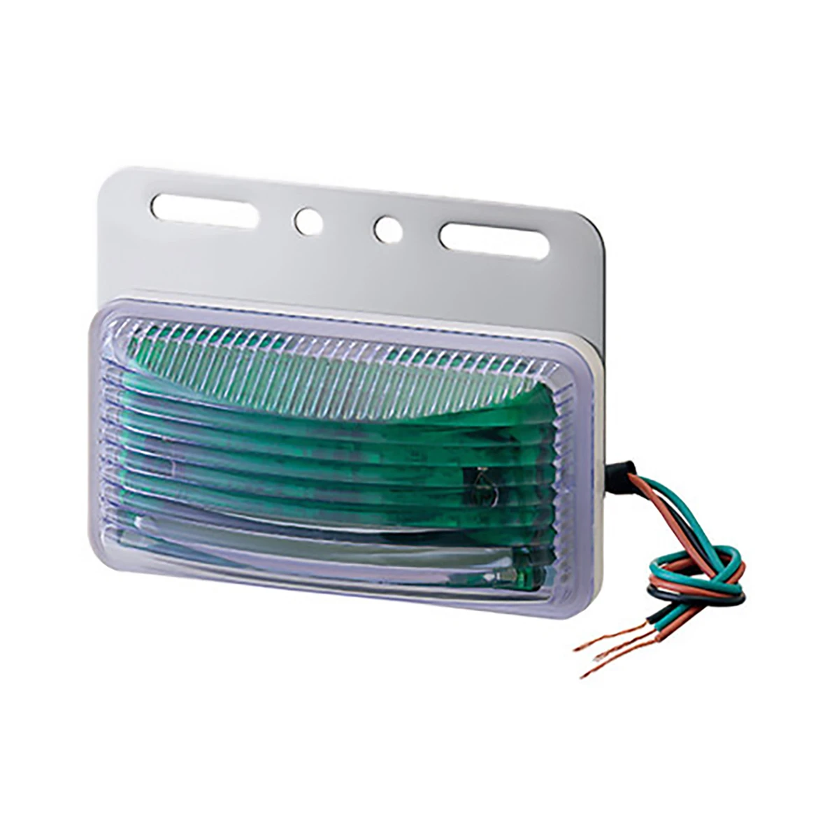 ツーウェイフラットマーカーランプ グリーン DC24V LED 防水