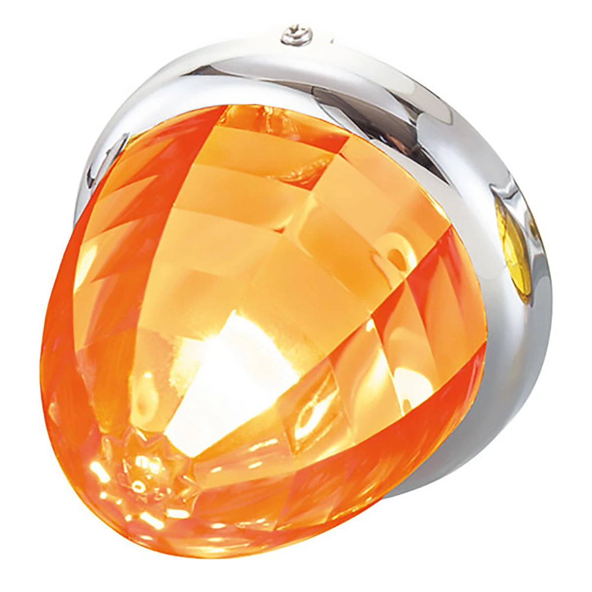 マーカーランプ プラスチックレンズ オレンジレンズ DC24V 防水 10ヶ入