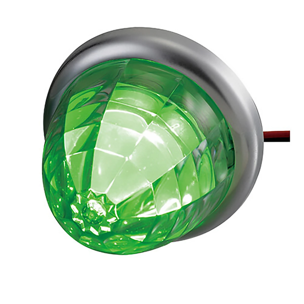 マーカー ランプ SMD LED プラスチックレンズ グリーン DC12/DC24V 防水