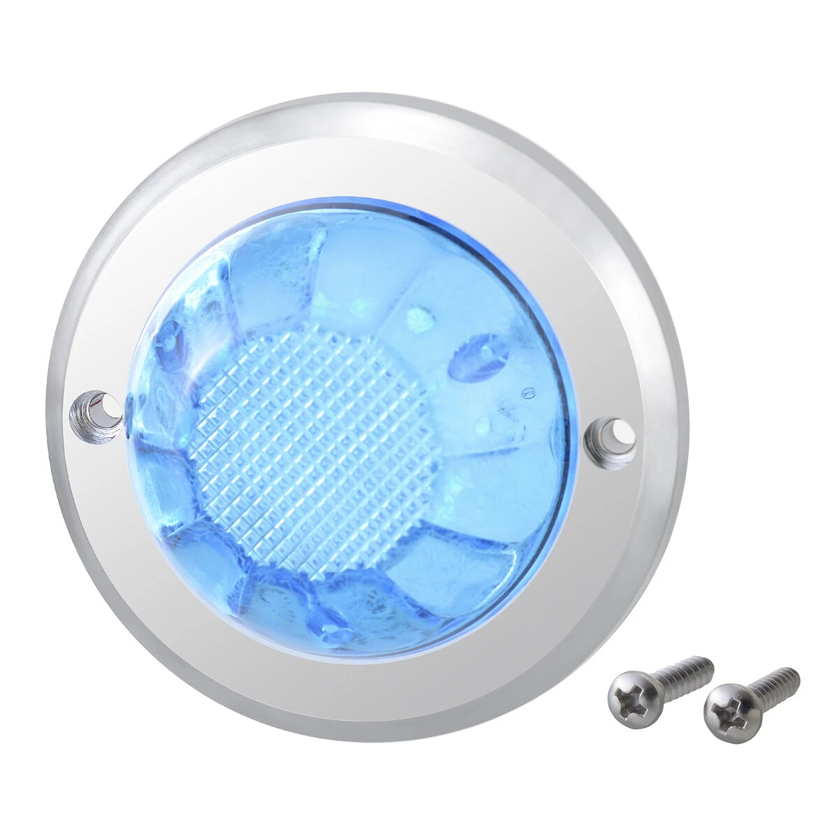 低背 ハイワットマーカー LED DC12/DC24V 防水 アクアブルーレンズ