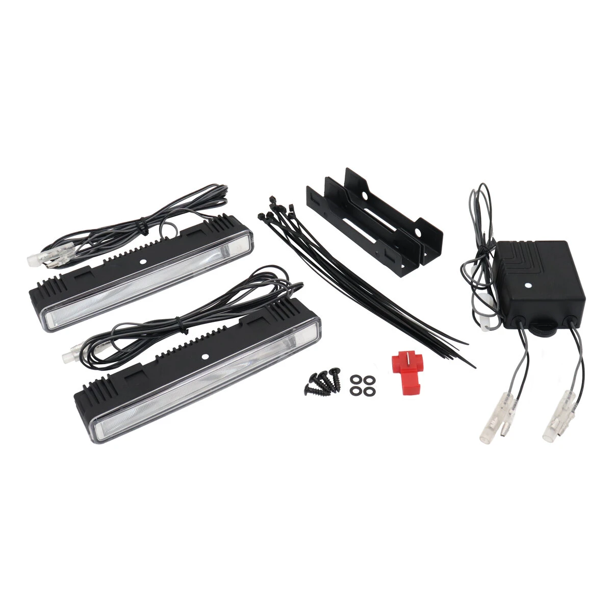 デイタイムランプ 面発光LED DRL DC12～36V ホワイト 準防水