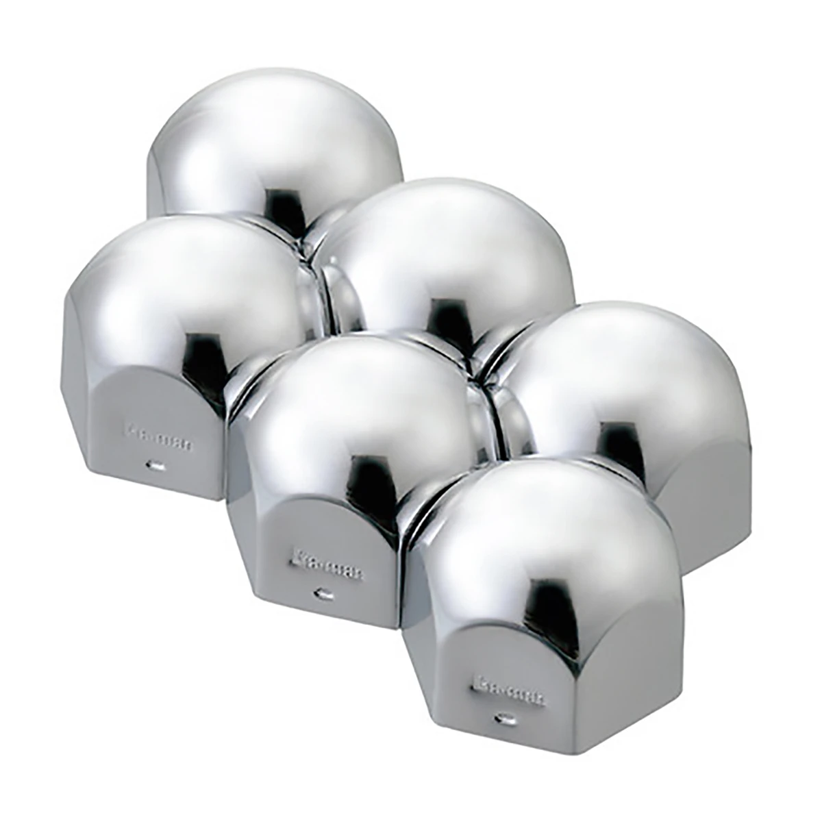 ナットキャップ 41mm クロームメッキ仕上げ 6ヶ入 フロント