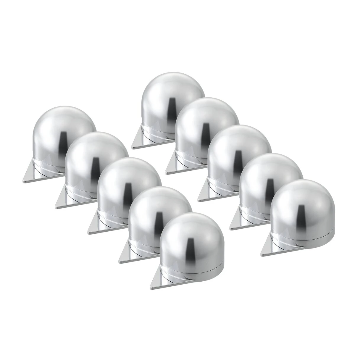 ゆるみチェック ナットキャップ クロームメッキ仕上げ 新ISO規格対応 33mm インジケーター 大型車用 10ヶ入