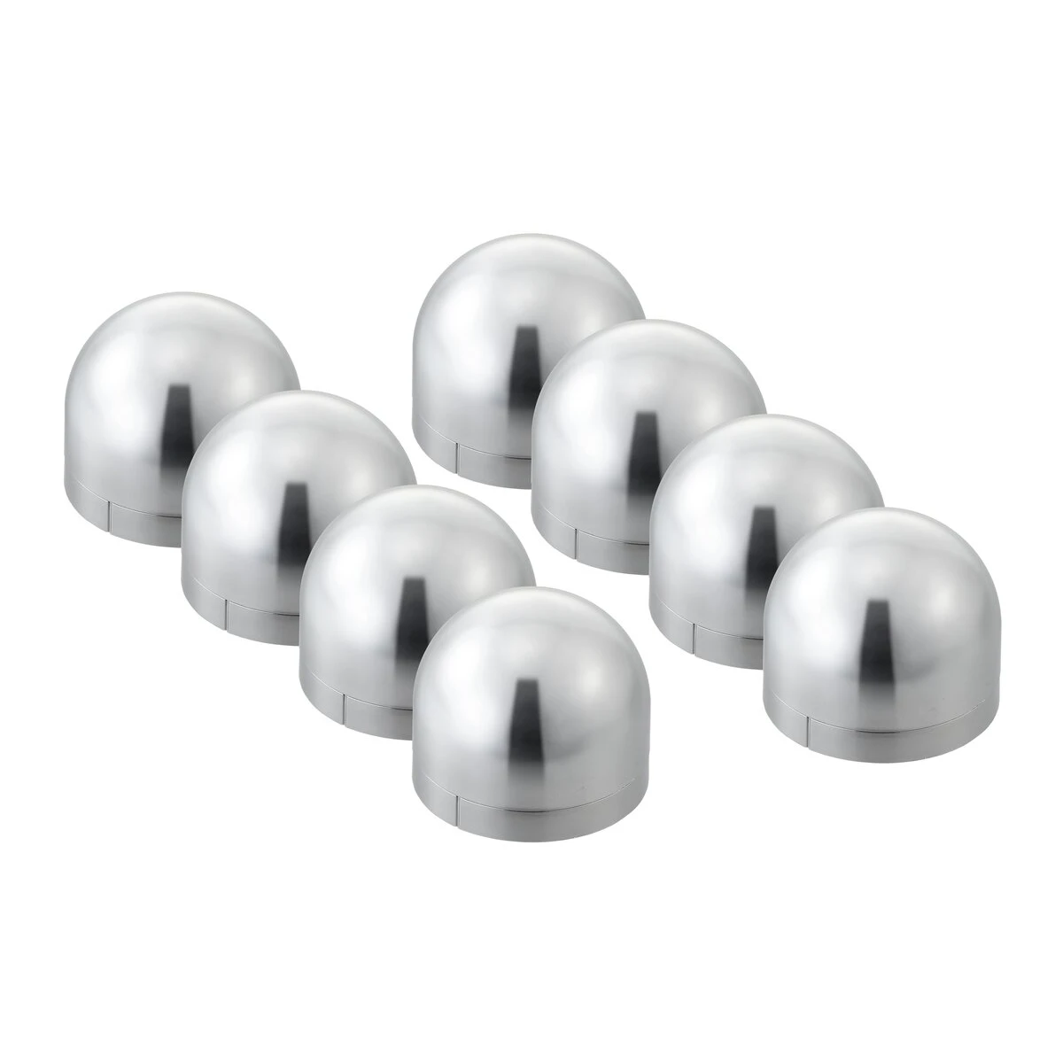 ゆるみチェック ナットキャップ クロームメッキ仕上げ 新ISO規格対応 33mm スペーサー 大型低床車用 8ヶ入