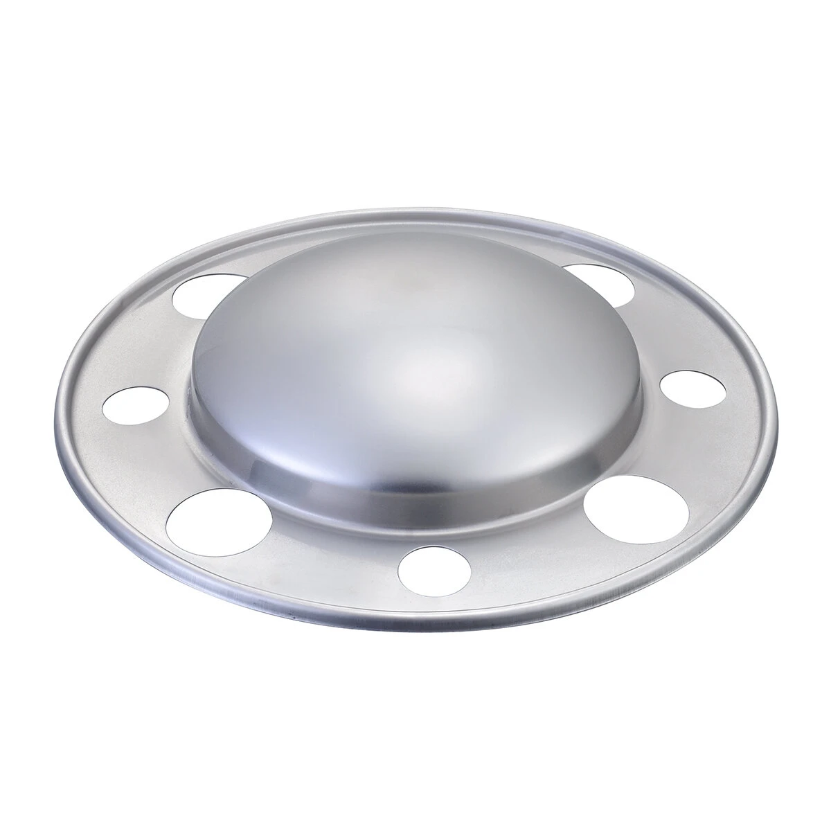 センターカバー 新ISO規格車 大型トラック フロント 8穴 1枚 ステンレス仕上げ 19.5インチ