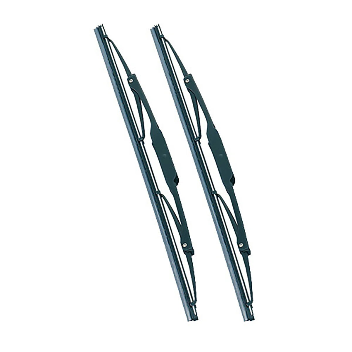 ワイパーブレード Uフック用 グラファイトコーティング スチールプレート付 巾6mm 長さ380mm 2本1セット