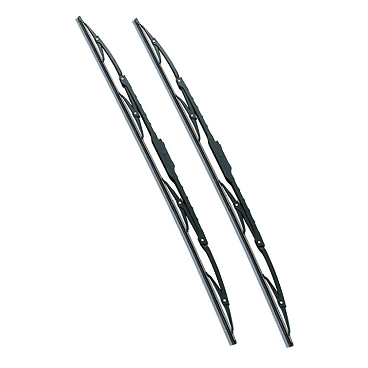 ワイパーブレード Uフック用 グラファイトコーティング スチールプレート付 巾8mm 長さ600mm 2本1セット