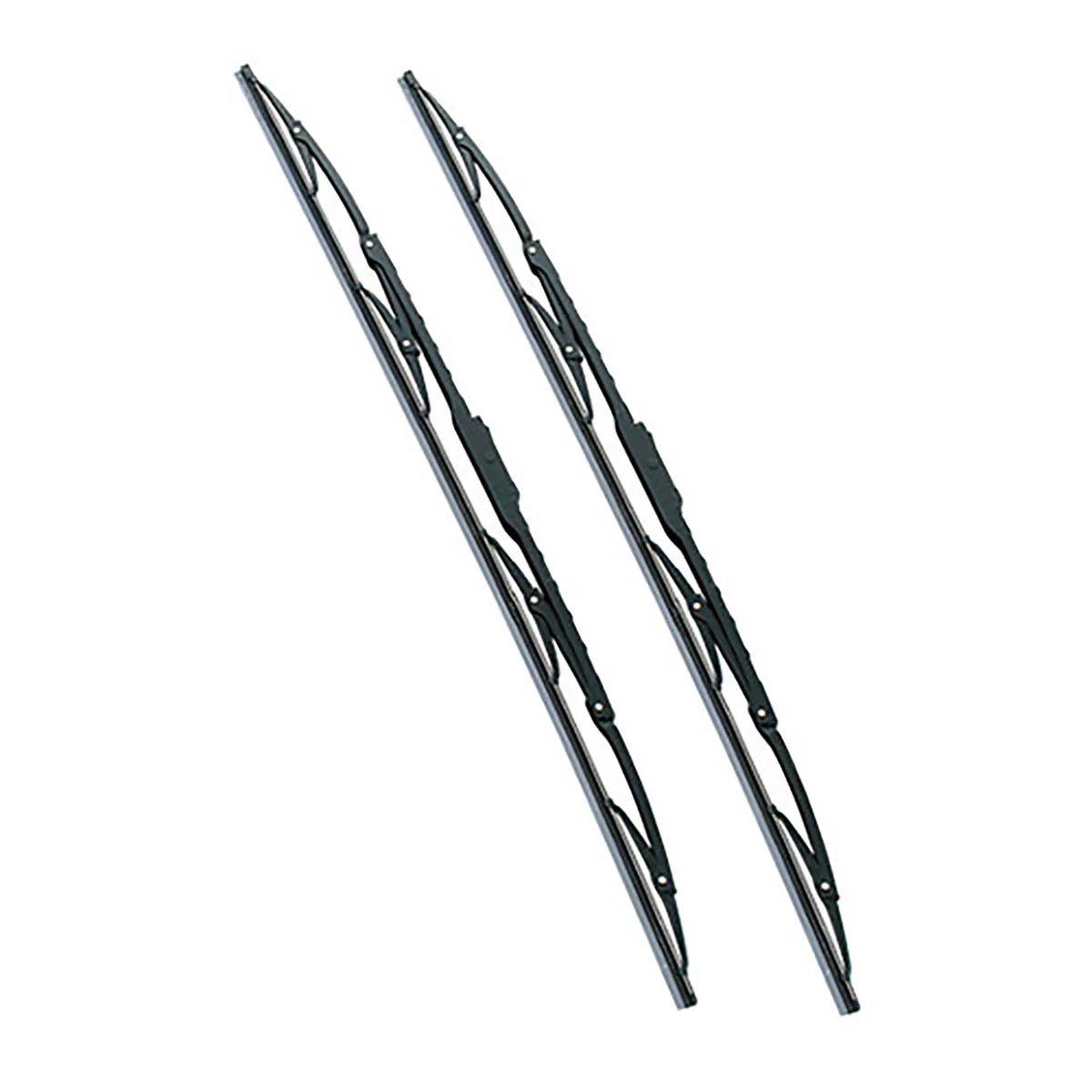 ワイパーブレード Uフック用 グラファイトコーティング スチールプレート付 巾8mm 長さ650mm 2本1セット