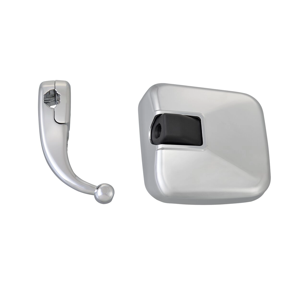 中型車用アンダーミラー ステーセット 曲面ミラー クロムメッキ