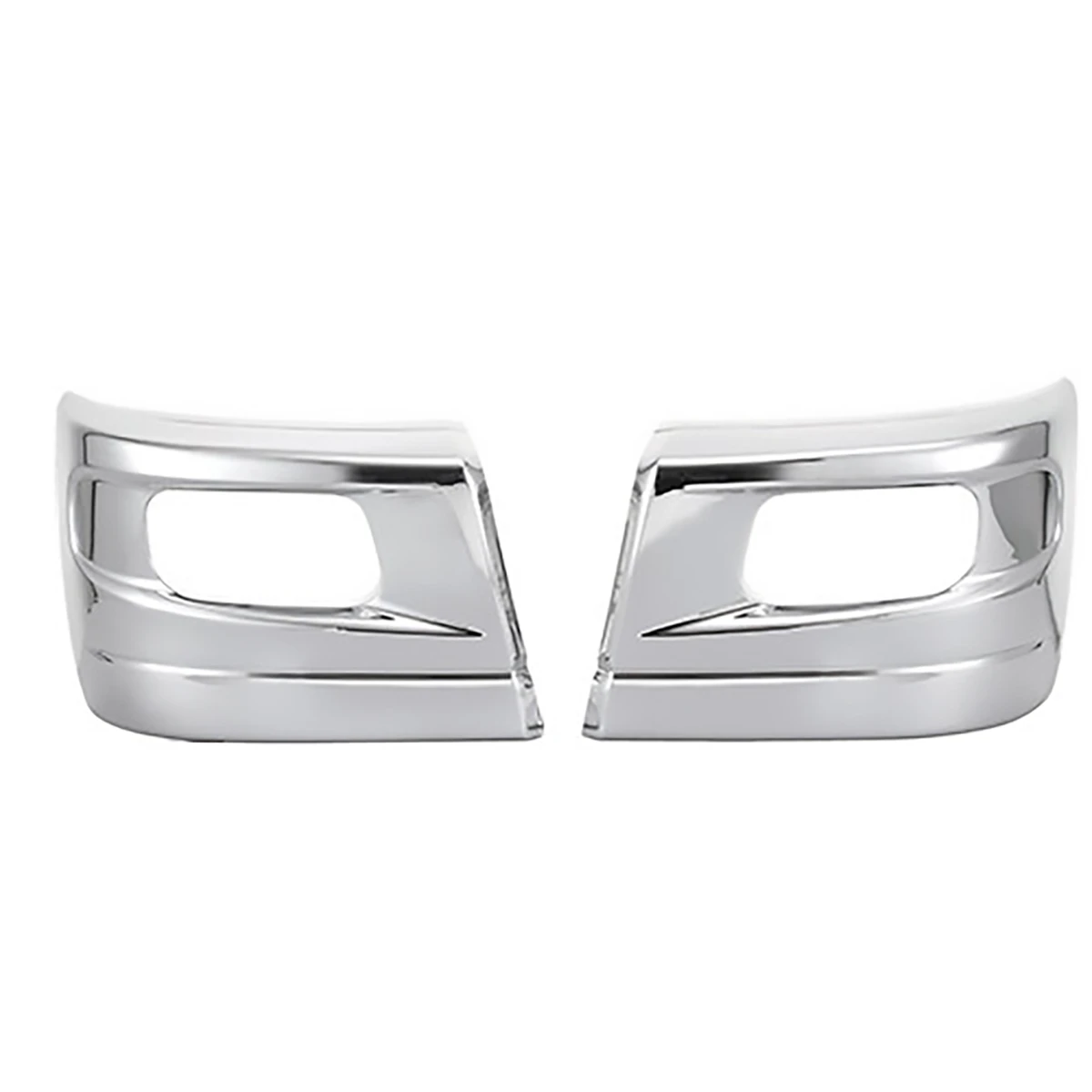 フロントバンパーコーナー クロムメッキ 左右1セット 三菱キャンター ワイド用