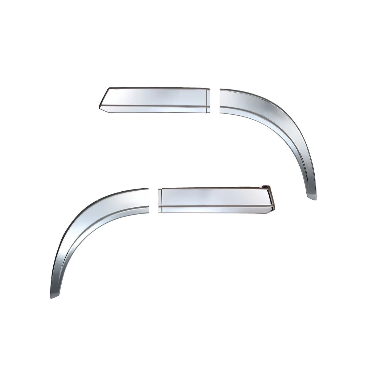 メッキオーバーフェンダー 日野 17プロフィア用 左右1セット