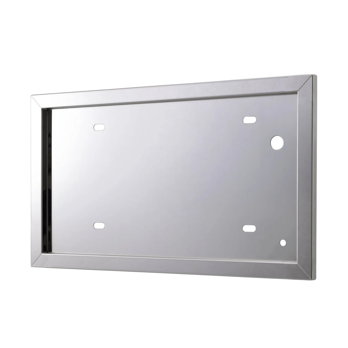 ナンバープレート枠 大型 鏡面タイプ ステンレス 25角 字光No対応 日本製