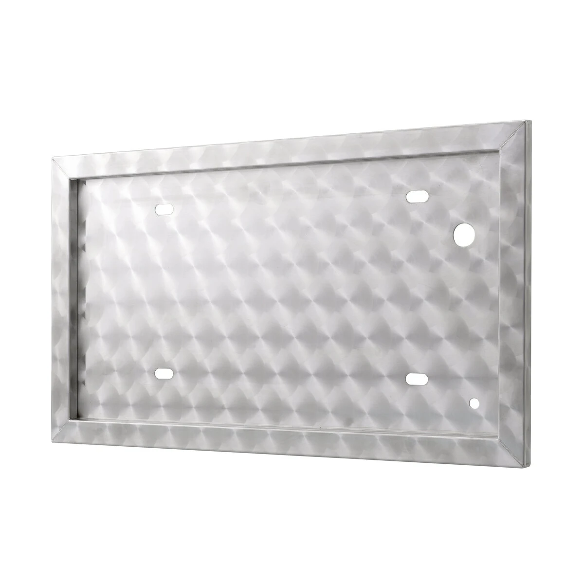 ナンバープレート枠 大型 ウロコタイプ ステンレス 25角 字光No対応 日本製