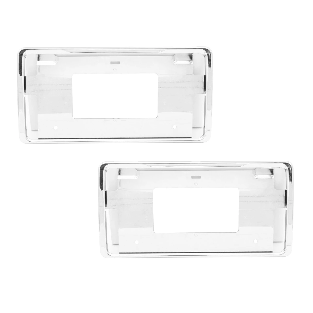 樹脂製ナンバープレート枠 メッキ ABS樹脂 日本製 2枚1セット