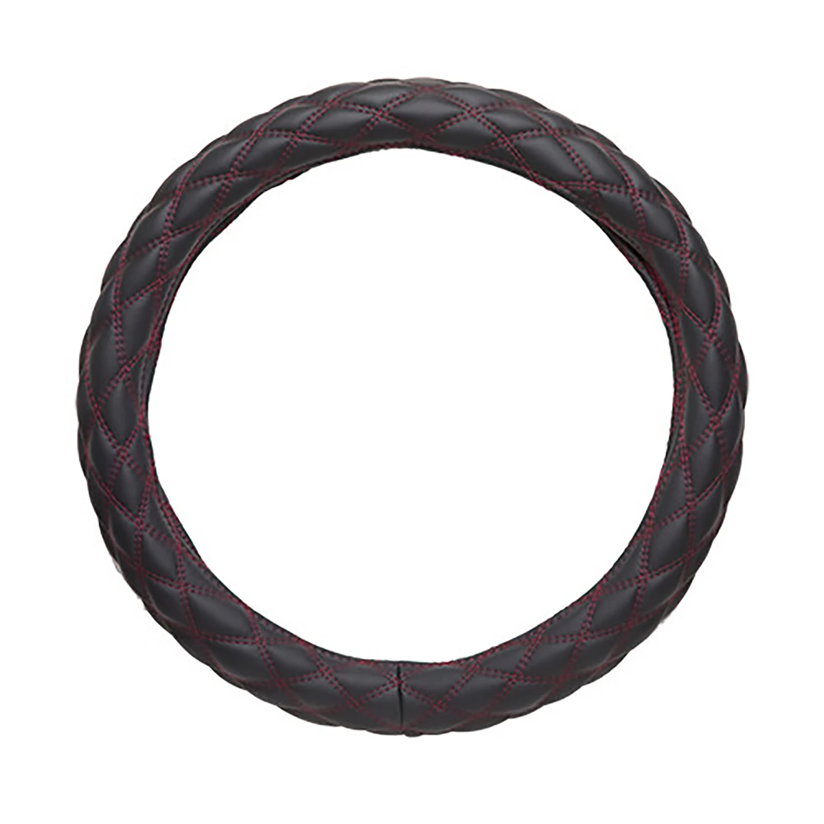 極太 ハンドルカバ－ マットブラック/レッド S