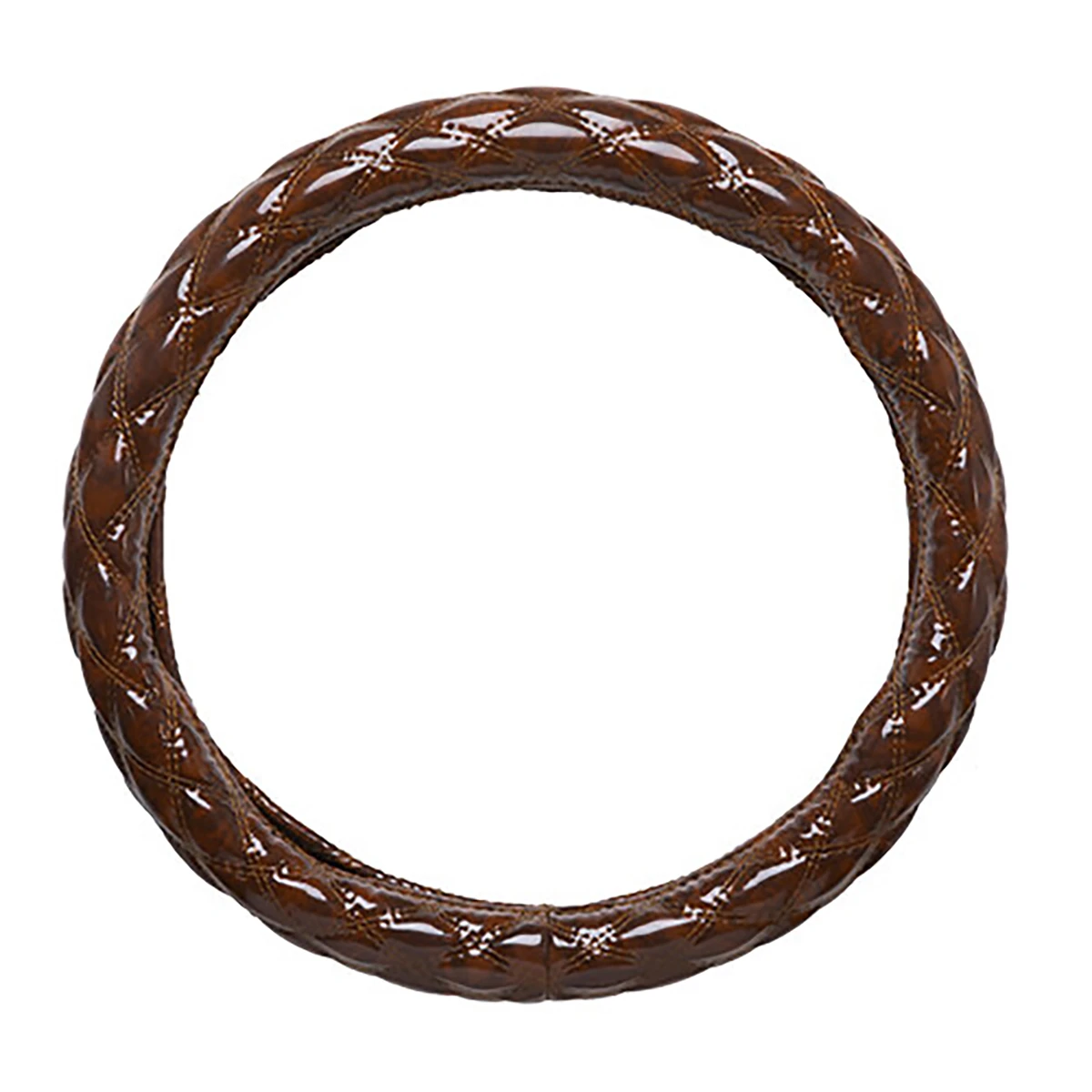 極太 ハンドルカバ－ 茶木目/茶系 S