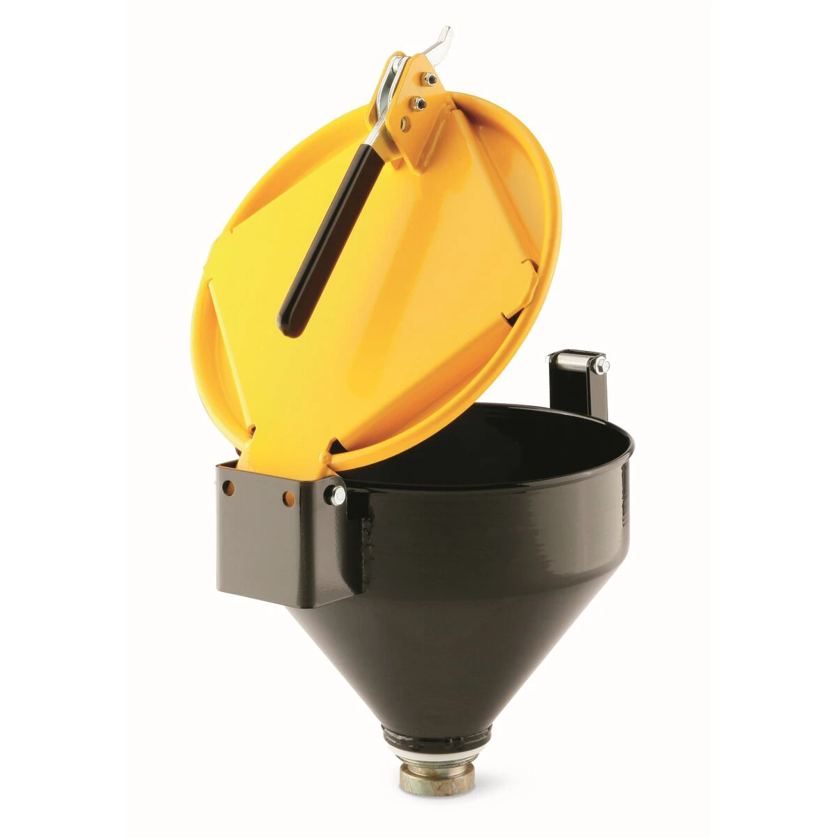 ふた付スチールドラム缶ファンネル ピグ 黄