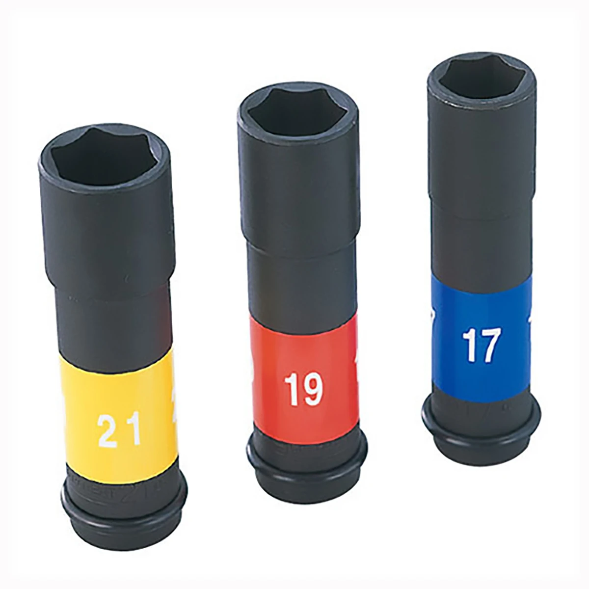 ソケットセット3点組 差込角12.7mm 6角 化粧ナット用ロングタイプ・インパクトレンチ用