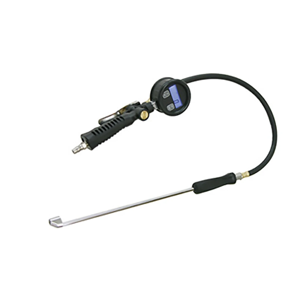 デジタルタイヤゲージ ロングエアチャック 新ISO規格 ホイール用