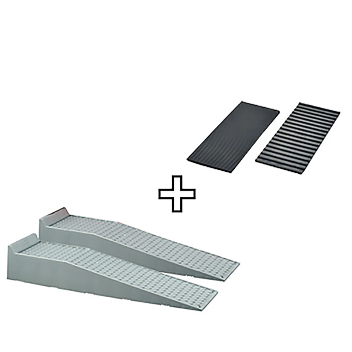 スロープ台 ラバーマット付 樹脂製 10ton