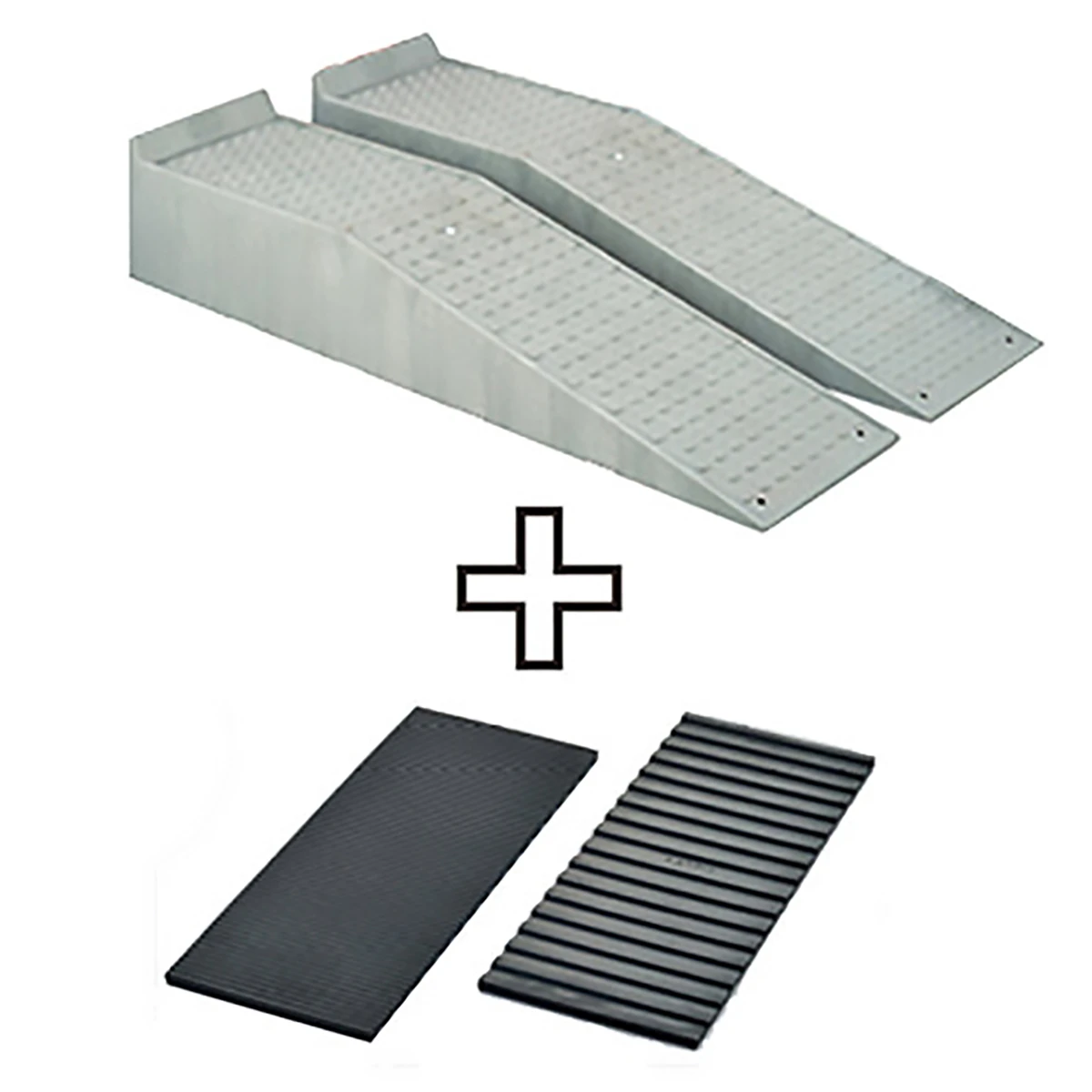 スロープ台 ラバーマット付 樹脂製 15ton