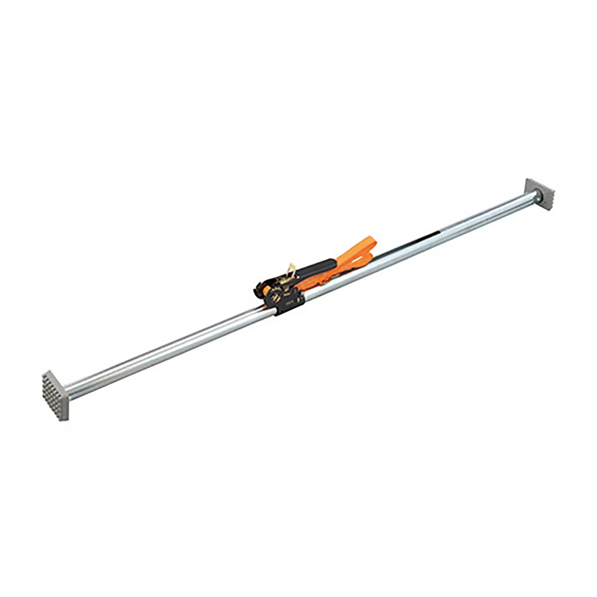 荷止め つっぱりポール スチール ベルトラチェットタイプ 2142～2530mm 1本売り